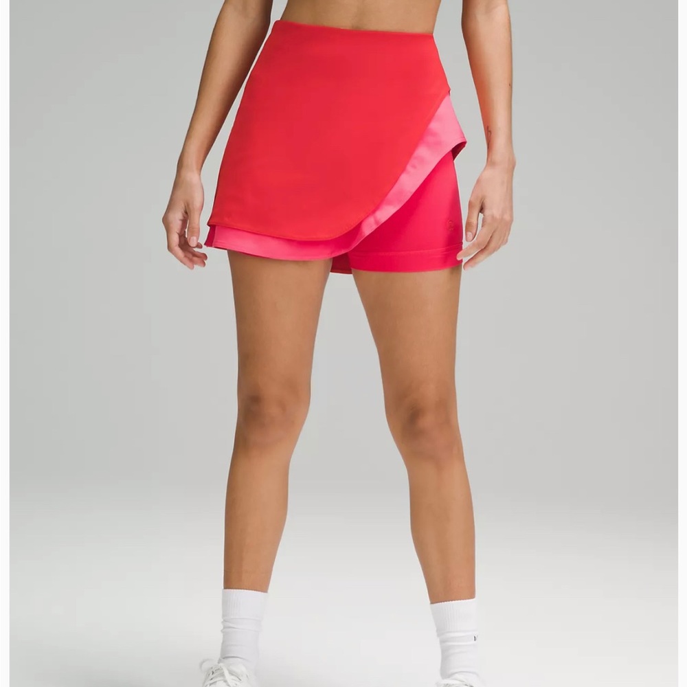 Lululemon Asymmetrical Layered High-Rise Tennis Skirt